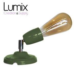 Lampe applique murale orientable porcelaine Jaune