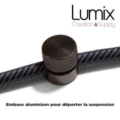 Lampe en suspension pour l'extérieur - Luminaire sur-mesure étanche IP65 - Porte-Douille lisse Pastel en silicone