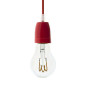 Suspension porcelaine 7 couleurs au choix avec câble textile couleur Suspension porcelaine 7 couleurs au choix avec câble textile couleur