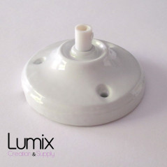Privée - Suspension multiple 3 lampes +1 suspension simple porcelaine