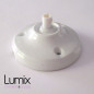 Privée - Suspension multiple 3 lampes +1 suspension simple porcelaine