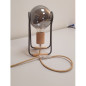 Lampe à poser Alesio - Ampoule globe G125 Smoky 220 Volts-E27