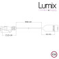 Lampe baladeuse à suspendre utilisable à l'extérieur - De 3 à 10 mètres de câble textile IP65 Lampe baladeuse à suspendre utilisable à l'extérieur - De 3 à 10 mètres de câble textile IP65