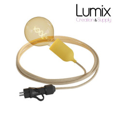 Lampe baladeuse à suspendre utilisable à l'extérieur - De 3 à 10 mètres de câble textile IP65