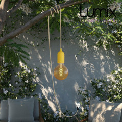Lampe baladeuse à suspendre utilisable à l'extérieur - De 3 à 10 mètres de câble textile IP65