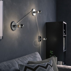 Ampoule LED Goutte A60 Demi Sphère Argentée 7W E27 Dimmable 2700K