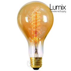 Ampoule E27 forme poire 200 x 110 mm à filament spirale