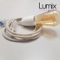 Lampe à suspendre type lampe baladeuse déco avec douille porcelaine blanche Lampe à suspendre type lampe baladeuse déco avec douille porcelaine blanche
