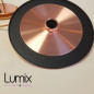 Suspension double disque métal diamètre 30 cm couleur cuivre Suspension double disque métal diamètre 30 cm couleur cuivre