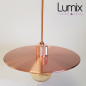 Suspension double disque métal diamètre 30 cm couleur cuivre Suspension double disque métal diamètre 30 cm couleur cuivre