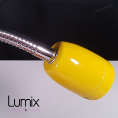 Lampe Porcelaine couleur en plafonnier ou en applique murale - avec gaine flexible