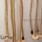 Suspension simple grosse corde en jute diamètre 30 mm - douille E27 Bakélite Suspension simple grosse corde en jute diamètre 30 mm - douille E27 Bakélite