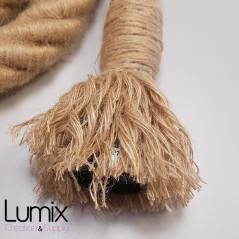 Suspension simple grosse corde en jute diamètre 30 mm - douille E27 Bakélite