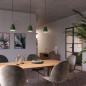 Suspension COPPA forme vase en céramique finition vert feuille Suspension COPPA forme vase en céramique finition vert feuille