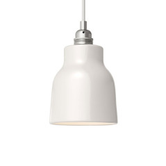 Suspension COPPA forme vase en céramique blanche