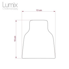 Suspension COPPA forme vase en céramique blanche