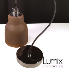 Suspension COPPA forme vase en céramique peinte effet rouille