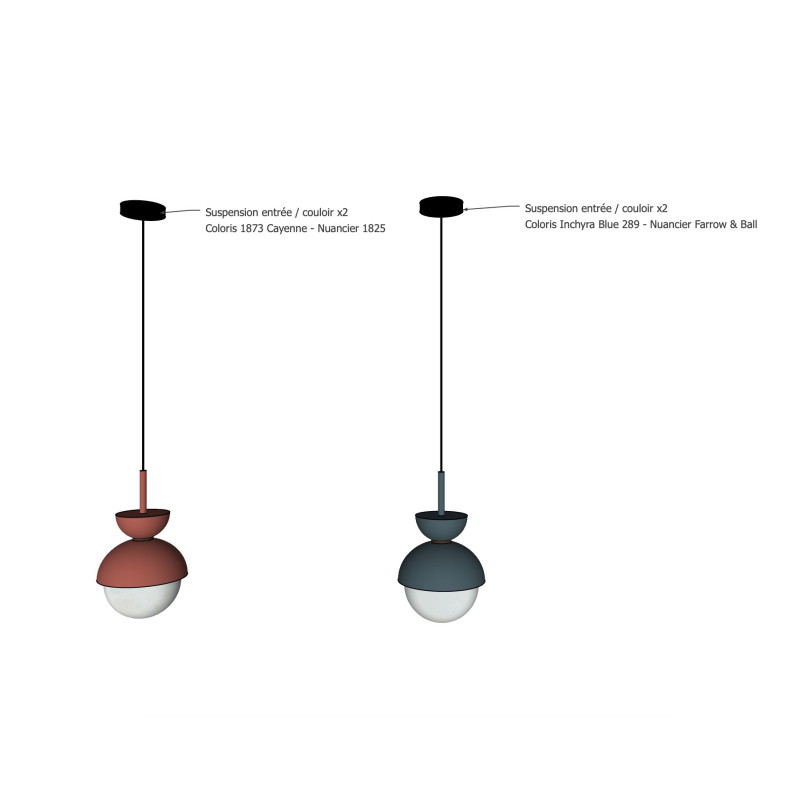 PRIVÉE PRO C3 : 3 Suspensions sur-mesure complète avec ampoule LED porcelaine PRIVÉE PRO C3 : 3 Suspensions sur-mesure complète avec ampoule LED porcelaine
