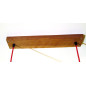 Poutre lumineuse bois de chêne massif 6 lampes douilles porcelaines noires 220V - environ 100 cm de long sur 7 x 7cm Poutre lumineuse bois de chêne massif 6 lampes douilles porcelaines noires 220V - environ 100 cm de long sur 7 x 7cm