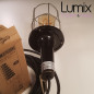Lampe baladeuse ou suspension vintage avec cage acier année 1970 remise en conformité Lampe baladeuse ou suspension vintage avec cage acier année 1970 remise en conformité