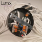 Suspension multiple OCTOPUS 5 finition inox satiné prestige - Câble textile souple