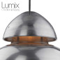 Suspension métal aluminium brossé style industrielle Bamag lamp U7 - Réédition Suspension métal aluminium brossé style industrielle Bamag lamp U7 - Réédition