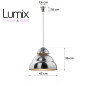 Suspension métal aluminium brossé style industrielle Bamag lamp U7 - Réédition Suspension métal aluminium brossé style industrielle Bamag lamp U7 - Réédition