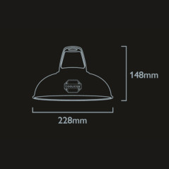 Suspension Coolicon® Original suspension Vert d'eau émaillée petit format