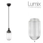 Suspension vintage bakélite & céramique avec abat-jour verre Suspension vintage bakélite & céramique avec abat-jour verre