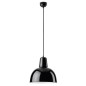 Suspension Bolich rééditée par la société THPG - métal peinture émaillée noire intérieur blanc