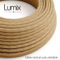 Suspension multiple 3 lampes - Douilles longues en métal et câble textile Suspension multiple 3 lampes - Douilles longues en métal et câble textile
