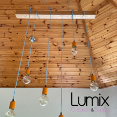 Poutre lumineuse bois de chêne massif