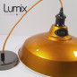 Suspension Bistrot version Candy® sur-mesure et finition Perle Noire - Abat-jour 5 couleurs au choix Suspension Bistrot version Candy® sur-mesure et finition Perle Noire - Abat-jour 5 couleurs au choix