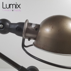 Lampe JIELDE entièrement restaurée et montée en applique murale