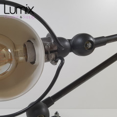 Lampe JIELDE entièrement restaurée et montée en applique murale