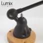 Lampe JIELDE entièrement restaurée et montée en applique murale