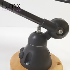 Lampe JIELDE entièrement restaurée et montée en applique murale