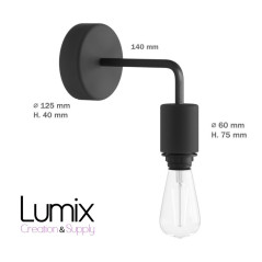 Applique murale étanche silicone IP65 - lampe fixe à bagues - Blanche