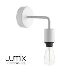 Applique murale étanche en silicone IP65 - lampe fixe à bagues - Blanc