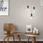 Ampoule Smoky LED Edison ST64 Filament Courbe à Double Loop 5W E27 Dimmable 2000K Ampoule Smoky LED Edison ST64 Filament Courbe à Double Loop 5W E27 Dimmable 2000K