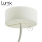 Suspension simple porte-douille et rosace silicone Blanc Suspension simple porte-douille et rosace silicone Blanc