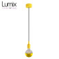 Suspension simple porte-douille et rosace silicone Jaune Suspension simple porte-douille et rosace silicone Jaune