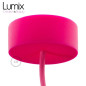 Suspension simple porte-douille et rosace silicone Fuschia Suspension simple porte-douille et rosace silicone Fuschia