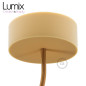 Suspension simple porte-douille et rosace silicone Noisette Suspension simple porte-douille et rosace silicone Noisette