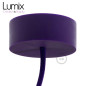 Suspension simple porte-douille et rosace silicone Violet Suspension simple porte-douille et rosace silicone Violet