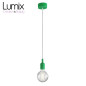 Suspension simple porte-douille et rosace silicone Vert Suspension simple porte-douille et rosace silicone Vert