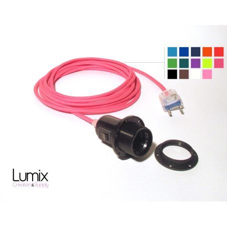Lampe douille baladeuse ou suspension à personnaliser - douille à vis pour abat-jour