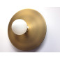 PRIVÉE PRO C1 : 2 Appliques disque doré 300 mm de diamètre avec douille E27 dorée