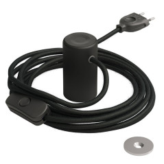Lampe baladeuse Magnetico®-Plug 3 m de câble textile Noir