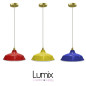 Suspension Bistrot métal véritable avec couleur au choix - Finition prestige